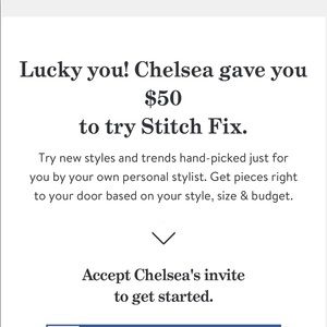Stitch fix credit!